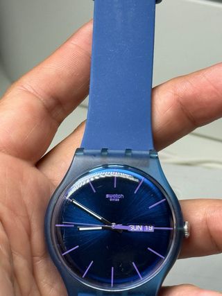 Reloj Swatch Azul y Morado