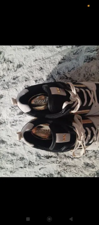 Zapatillas Michael Kors Mujer Negro y Dorado