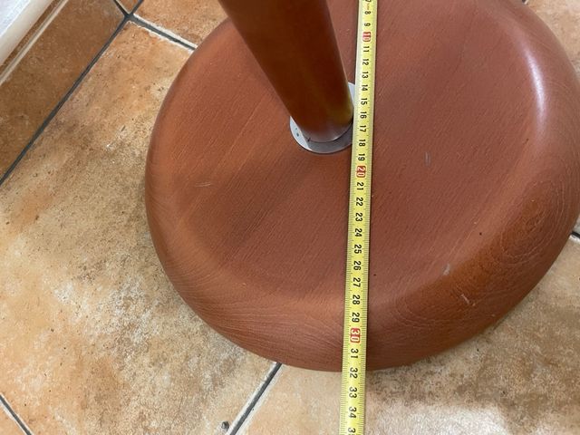 Mesa auxiliar cristal y madera