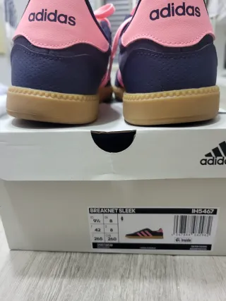 Deportivas Adidas Azul y Rosa 