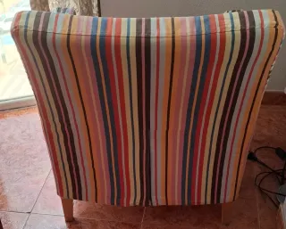 Sillón Ikea rayas de colores
