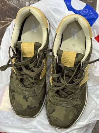 Zapatillas New Balance 574 Talla 44 Camuflaje Kaki