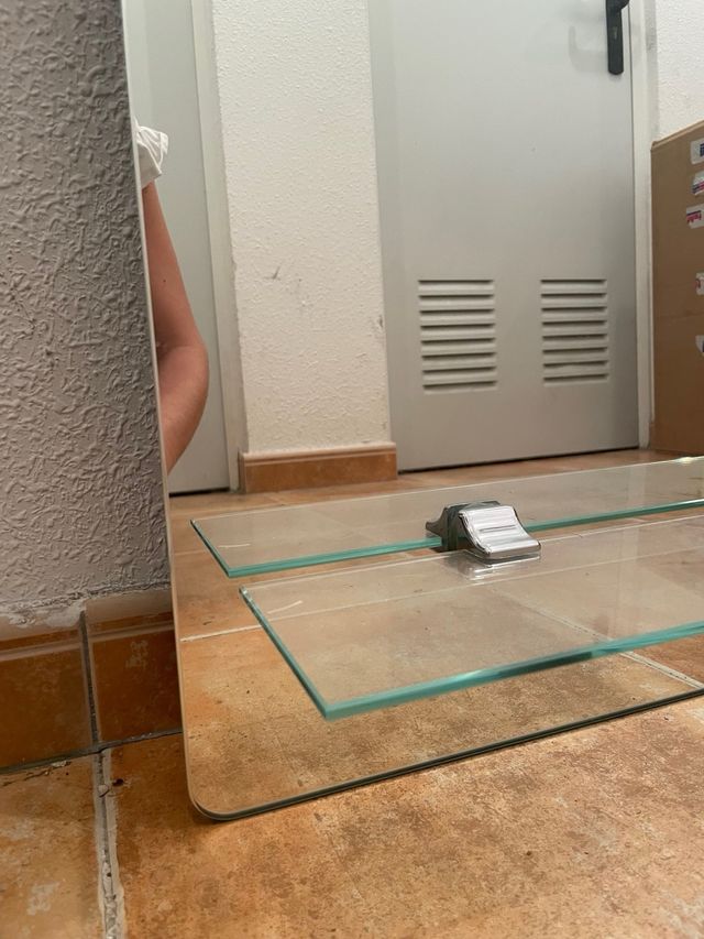 Espejo de baño con apliques