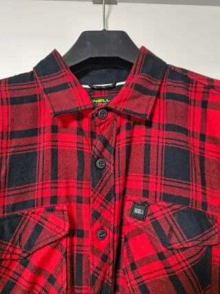 Camisa O'Neill cuadros rojo y negro