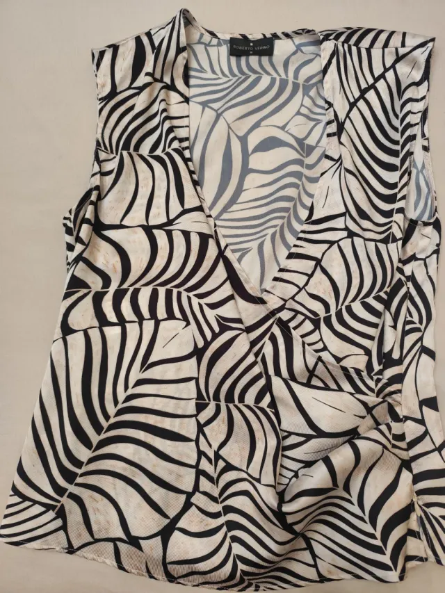 Top cruzado Roberto Verino estampado