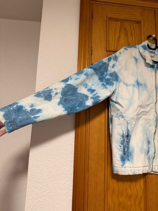 Chaqueta Tie-Dye Azul/Blanco