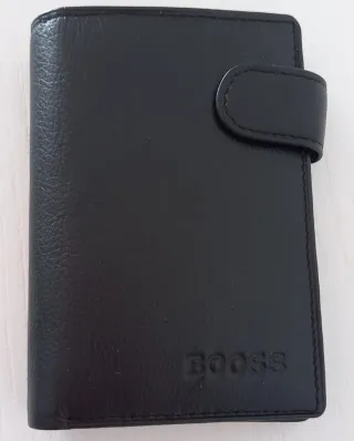 Cartera de piel BOOSS negra