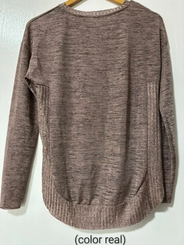 Camiseta manga larga oro rosado