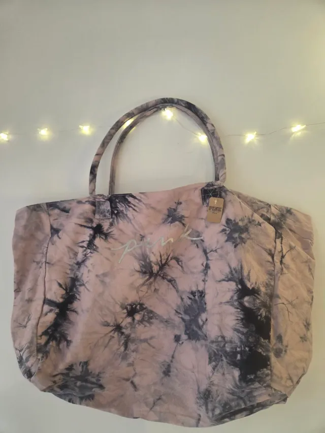 Bolso Victoria's Secret Tie-Dye Rosa y Negro.Nuevo