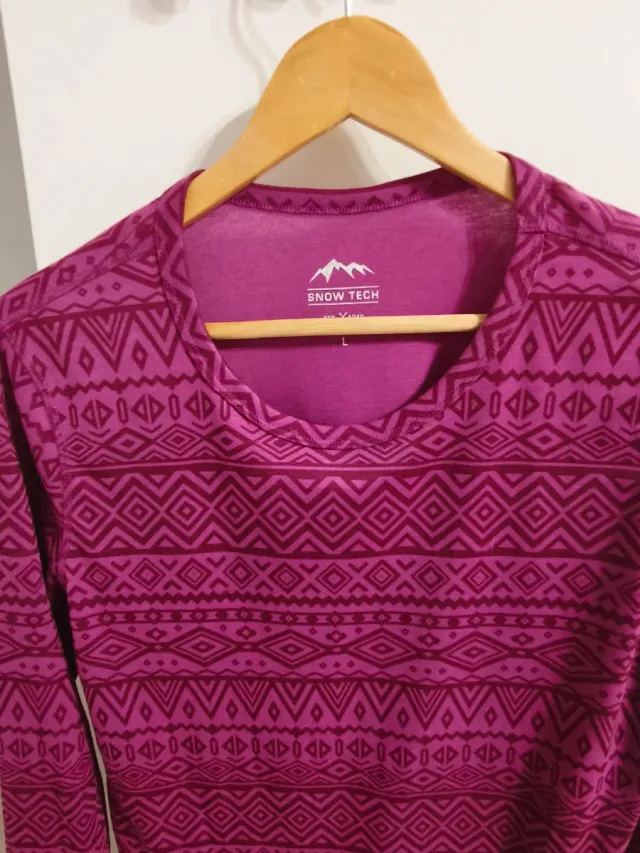 Jersey Snow Tech Mujer Manga Larga Estampado Talla