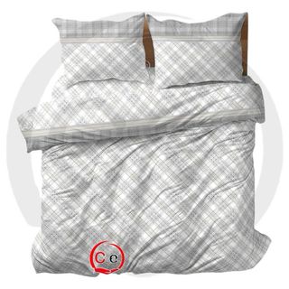 Set Lenzuola Fantasia a Quadri Blu