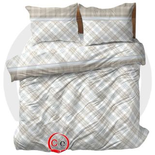 Set Lenzuola Fantasia a Quadri Blu