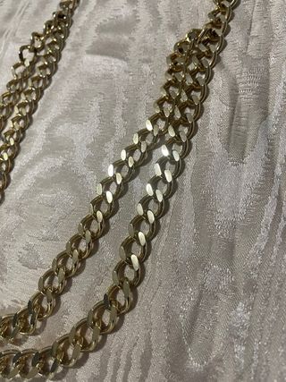 Collana doppia catena dorata