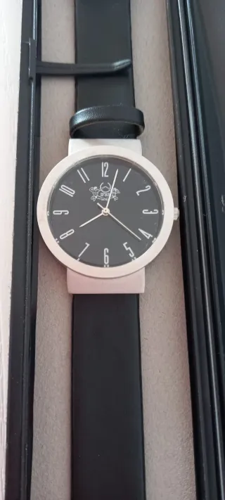 Reloj IFBB Hombre Negro y Plateado