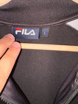 Chaqueta Deportiva Fila Negra Talla L