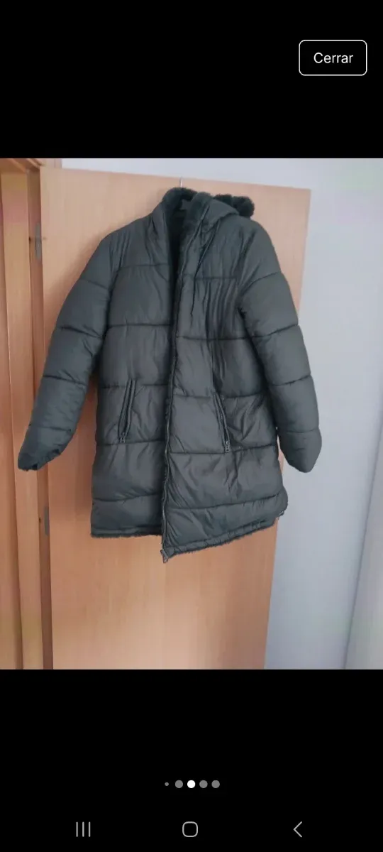 Abrigo reversible verde