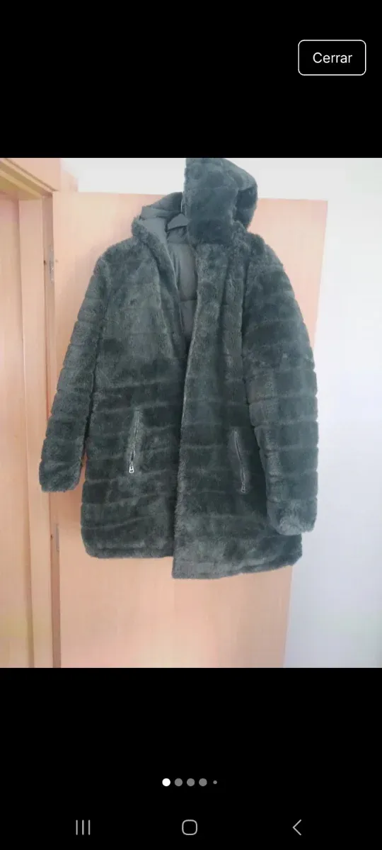 Abrigo reversible verde