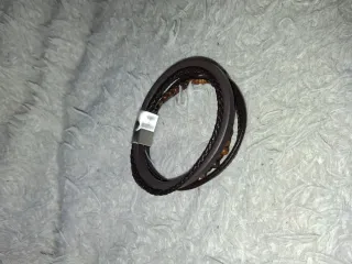 Pulsera de cuero con cuentas para hombre