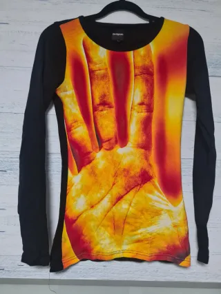 Camiseta Desigual Manga Larga Talla L