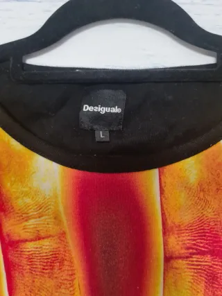 Camiseta Desigual Manga Larga Talla L