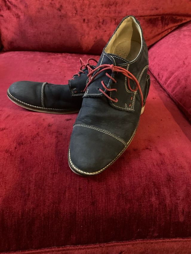 Zapatos de vestir hombre azul y rojo talla 40