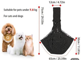 Borsa da trasporto reversibile per animali domestici 