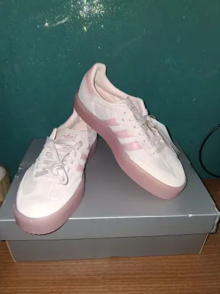 Adidas Samba Platform Rosa e Bianche