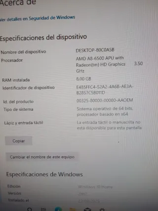 PC HP A8 HDMI WIFI 