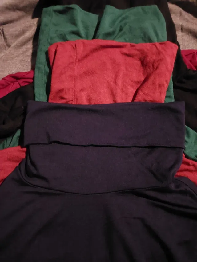 Camiseta/top de cuello alto