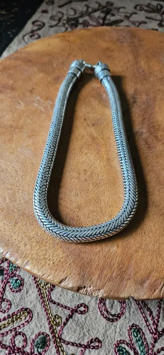 Collana snake in argento