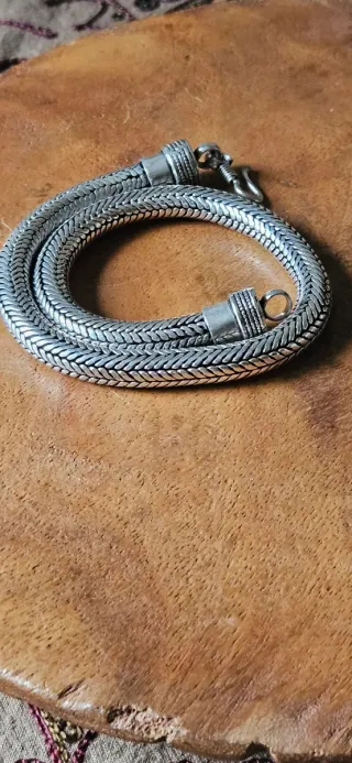 Collana snake in argento