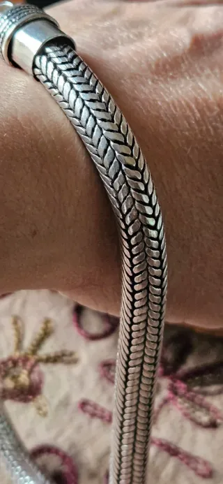 Collana snake in argento