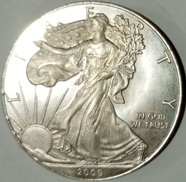 🇺🇲Onza de plata pura,American Eagle 2009.