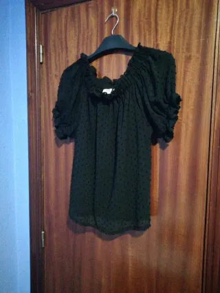 Blusa negra mujer talla S