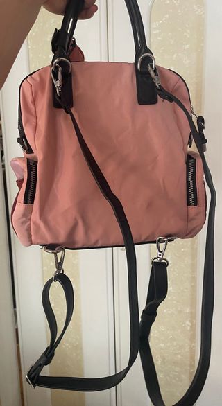 MOCHILA PARFOIS PEQUEÑA ROSA Y ROJA