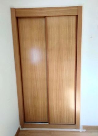 Puertas correderas armario madera
