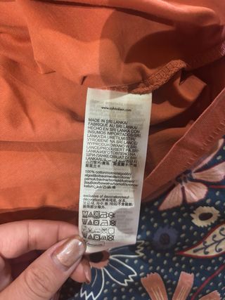 Camiseta Calvin Klein Jeans Naranja Talla L