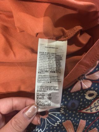 Camiseta Calvin Klein Jeans Naranja Talla L