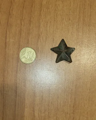 Stellina militare rame d'epoca