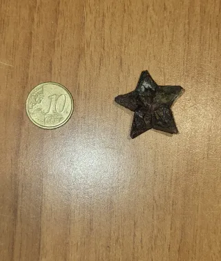 Stellina militare rame d'epoca
