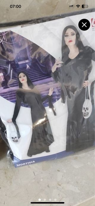 Disfraz Morticia Adams / Vampira Talla Única