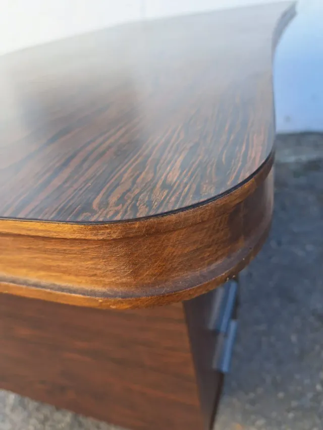 Escritorio Diseño Años 80 Madera y Metal.