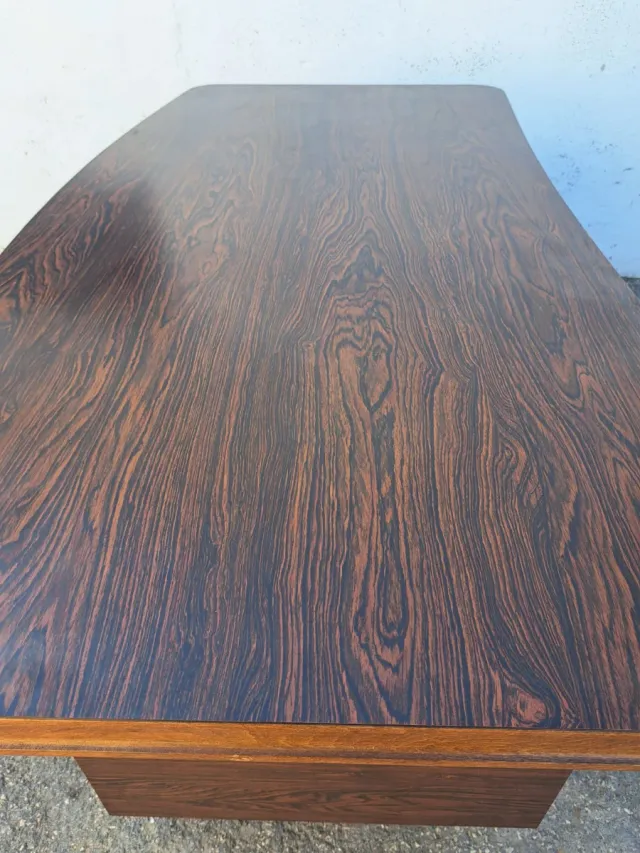 Escritorio Diseño Años 80 Madera y Metal.