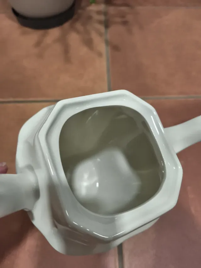 Cafetera La Cartuja Porcelana Blanca