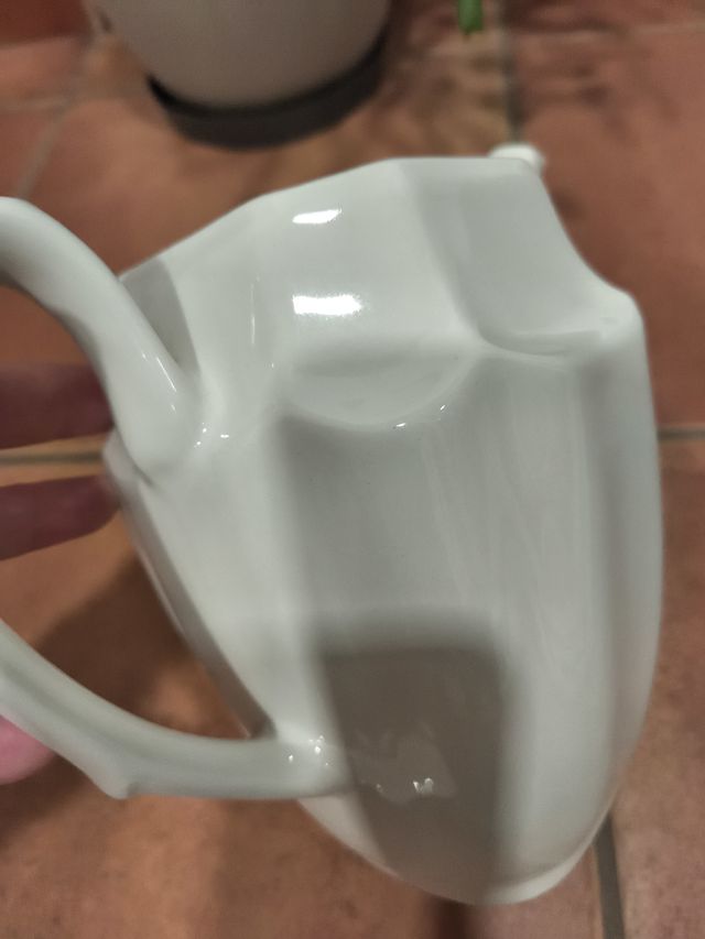 Cafetera La Cartuja Porcelana Blanca