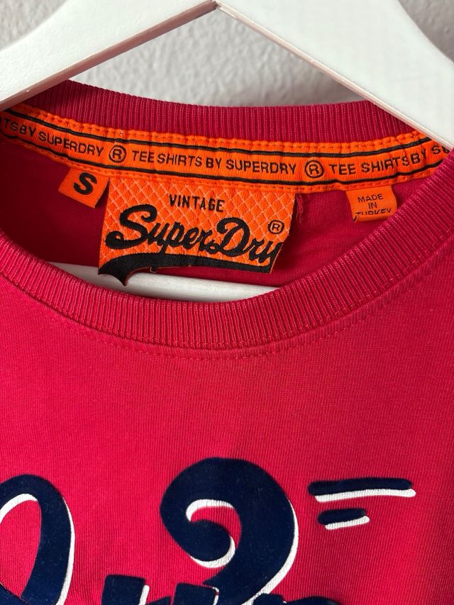 Superdry Camiseta Roja Talla S