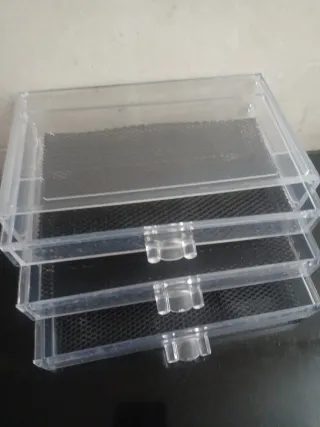 Organizador 3 cajones acrílico