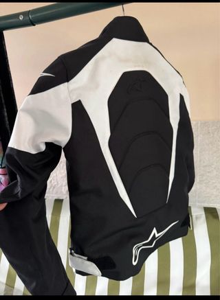 Chaqueta Moto Alpinestars Negra y Blanca