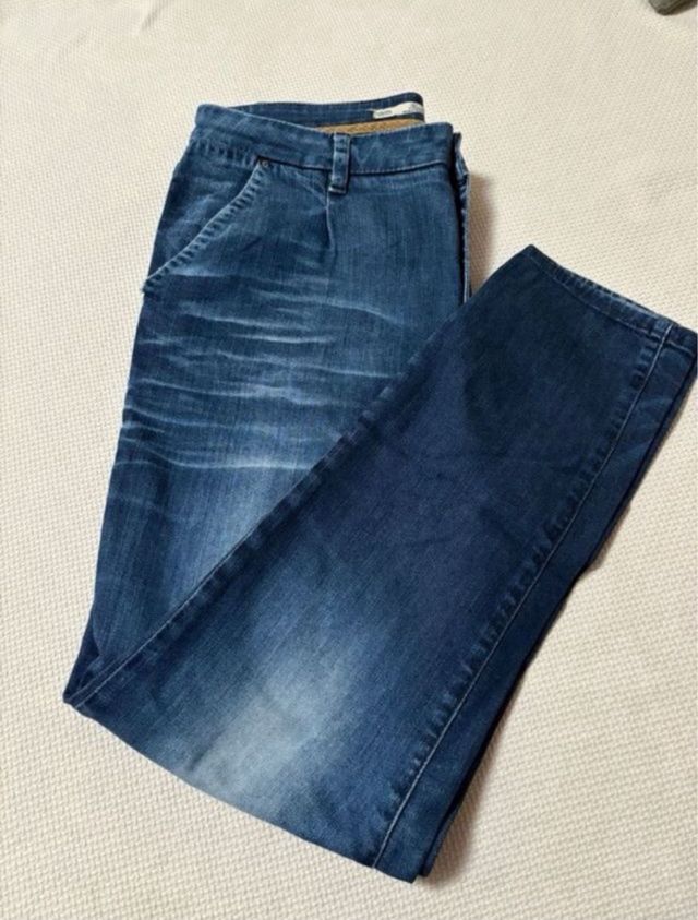 Vaqueros Zara Mujer Azul