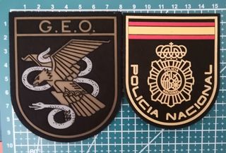 Lote 2 parches GEO y Policía Nacional España